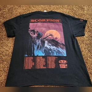 Drake Scorpion 2018 World Tour Concert T-shirt Size Large Hip-Hop Rapper R&B